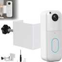 2025 Upgrade for Blink Doorbell Mount,Stainless Steel Anti Theft Blink Doorbell Camera Mount for New Video Doorbell 2nd Gen, Doorbell Holder Bracket No Block Sensor (White)