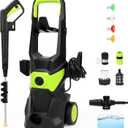 2025 Electric Pressure Washer, 4800 PSI 3GPM Power Washer with 4 Quick Connect Nozzles, High Pressure Cleaning Machine with Foam Cannon for Cars/Fences/Driveways/Patios/Home Cleaning