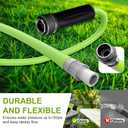 Garden Hose 5/8 in. x 50 ft.,Lightweight All-Weather Water Hose, Durable and Flexible