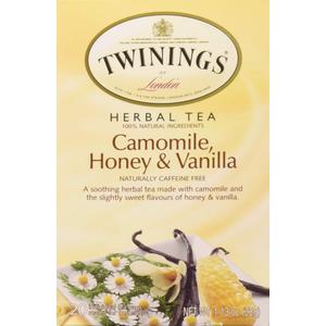 2 x Twinings Camomile, Honey & Vanilla Herbal Tea individually Wrapped Bags, 20 Count (Pack of 1), Naturally Caffeine-Free, Enjoy Hot or Iced, 20 Teabags (EXP 12/09/28)
