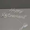 Happy Retirement Neon Signs for Wall Decor,Dimmable Neon Lights for Bedroom Wall Decor USB Powered Led Signs for Bedroom Wall Birthday Party Gifts Retirement Party Decor