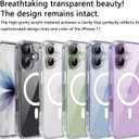 for iPhone 17 Clear Case, Compatible with MagSafe, Magnetic Phone Case for iPhone 17, Shockproof Military-Grade ProtectionUpgraded [Anti-Yellowing] (Transparent Magsafe, iPhone 17)