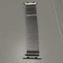 BXUXOHS Milanese Mesh Loop Compatible for Apple Watch Ultra 3/2/1 Band 49mm 46mm 45mm 44mm 42mm 41mm 40mm Men Women,Stainless Steel Metal Magnetic Strap for iWatch Ultra Series 11/10/9/8/7/6/5/4/SE (03- Natural Titanium)