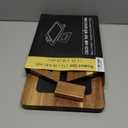 Acacia Wood Couch Arm Tray with 360Phone Holder,Folding Sofa Armrest Tray,Couch Arm Table Clip-On Couch Desk for Drinks,Snacks,Phone,Remote Control