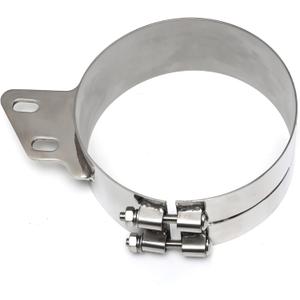 Stainless Steel Exhaust Mount Clamps, 6 inch, 7 inch, 8 inch (8 inch)