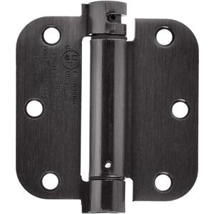 Amazon Basics Self-Closing Door Hinge, 3.5 Inch x 3.5 Inch, 1 Piece, Oil Rubbed Bronze