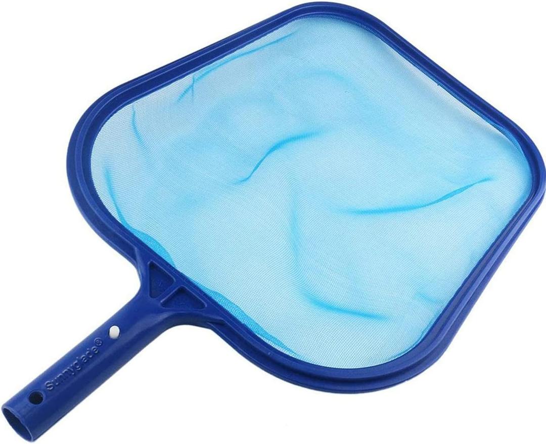 Sunnyglade Swimming Pool Cleaner Supplies/Professional Heavy Duty Pool Leaf Rake Fine Mesh Frame Net/Cleaning Leaf Skim Net (17.5x11.8in)