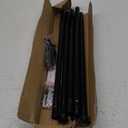 Standard Decorative Window Curtain Rods 30 to 88 Inch,5/8 Inch Diameter Small Curtain Rod Set, Heavy Duty Drapery Rods with Brackets Black