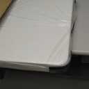 Bblife 6FT Folding Tables Heavy Duty White Foldable Table, Multi-Functional Fold up Table for Outdoor Camping Picnic Parties, Indoor Events Training with 330lbs Static Weight Capacity