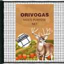 Plastic Mesh Fence Deer Fencing 4x25ft,Reinforced Edges,55gsm Heavy Duty Temporary Fence,Ideal for Garden Netting,Animal Barrier,Safety Netting, Fruit Plant Protection, Black