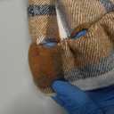 Baby Girls Autumn Outfit Sets Solid Color Long Sleeve Ruffle Romper + Plaid Skirt with Belt Size 0-3 M