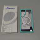 CENHUFO Magnetic Privacy for Samsung Galaxy S25 Plus Case, Full Body Phone Case with Built-in 9H Tempered Glass Privacy Screen Protector and Camera Lens Cover, Shockproof Protective Bumper - Green