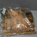 Wooden Step Stool, 9'' One Step Stool for Adults, Wooden Beside Step with 550 Lbs Load Capacity, Heavy Duty/Portable/Nonslip/Durable Construction Safe Step for Bedroom/Kitchen (Warm Acacia)