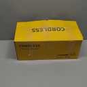 Leaf Blower Cordless with 2 Batteries and Charger, 21V Electric Leaf Blower with 2 Speed Modes, 2.0Ah Lightweight Battery Powered Blowers for Lawn Care, Patio, Blowing Leaves (Yellow)