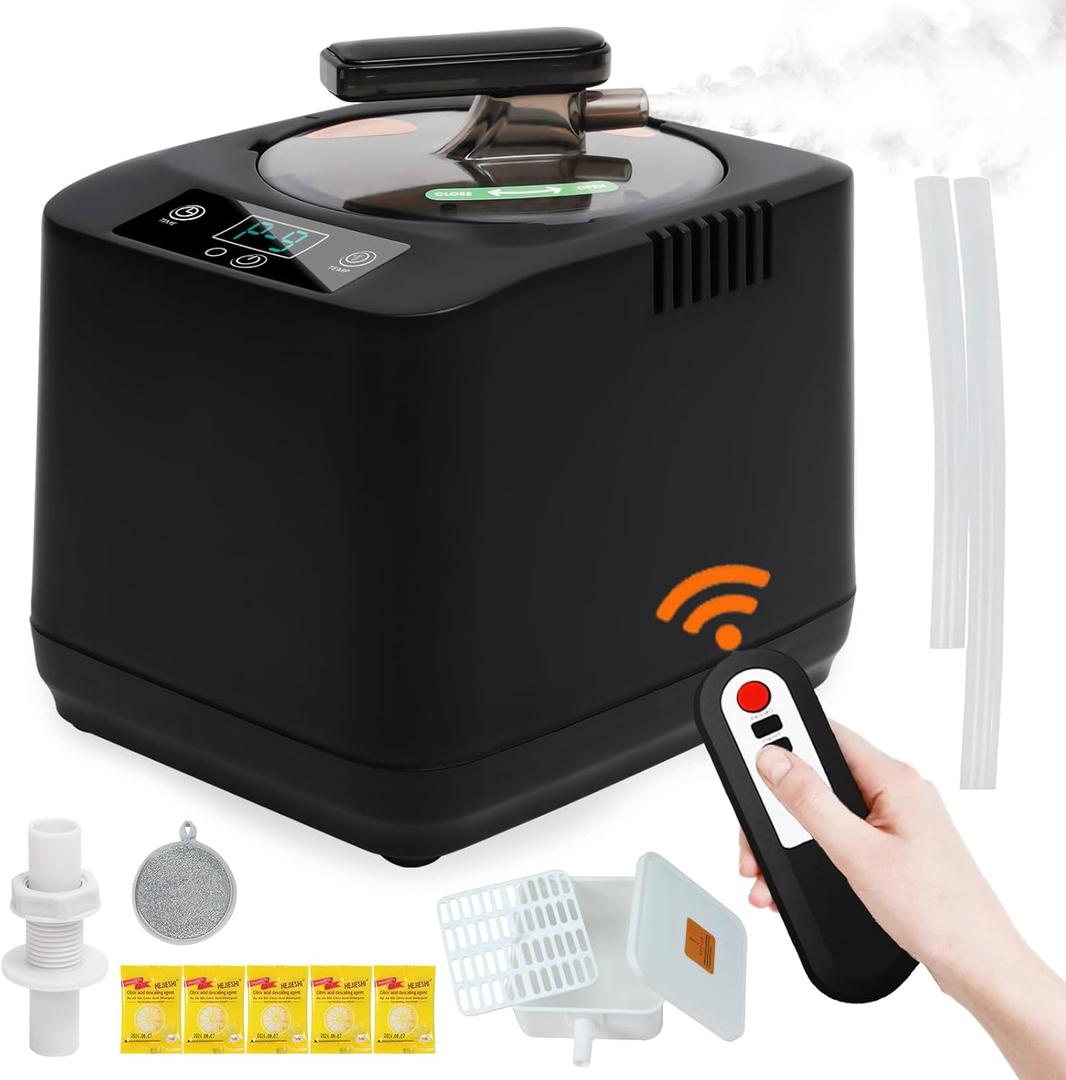 Portable Sauna Steamer Machine with Remote Control, 3L 1200W Upgrated Steam Generator for Sauna, 9 Levels, 120 MIN Timer, for Home Spa Sauna Accessories Portable Sauna Steamer Machine with Remote Control, 3L 1200W Upgrated Steam Generator for Sauna, 9 Levels, 120 MIN Timer, for Home Spa Sauna Accessories