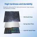 HzdaDeve 256x268MM for Kobra 3 Combo/Kobra 3 V2 Combo Double Sided PEI Build Plate PEO Sheet Heated Bed Spring Steel Flexible Platform Double Side Smooth Board for Anycubic Printer