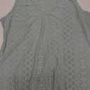 Womens Summer Dresses 2026 Loose V Neck Sleeveless Dress Sundresses Swimsuit Coverup (Medium, Eyelet Green)