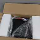 Electric Fireplace Stove Heater - Freestanding Fireplace Heater for Indoor Use with Realistic 3D Flame, Adjustable Thermostat & Remote, Quiet, Timer for Living Room and Bedroom (Matte Black)