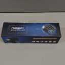 Rotibox Bluetooth Beanie with Light, Unisex USB Rechargeable LED Headlamp Hat with Wireless Headphones (Black)