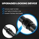 Telescopic Tarp Poles, Canopy Adjustable Carbon Fiber Poles Set of 2, Portable & Lightweight Tent Tarps for Awning, Camping, Hiking 94.5"