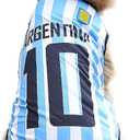GabeFish Dog World Cup T Shirt Pets Football Jersey Sports Soccer National Team Vest Cat Summer Cool Clothes Apparel Argentina 4X-Large