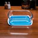 Glass Baking Dish with Plastic lids, Container with BPA Free Lids, Glass Casserole for Lasagna, Leftovers, Cooking, Kitchen, Freezer-to-Oven and Dishwasher (2.6-Quart Square)