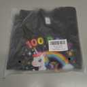 100 Days of School Shirt for Kids Boys Girls Funny 100th Day of School Toddler Graphic Short Sleeve T-Shirt 3-7T (Black)