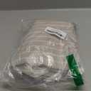 MooMee Bedding Pillowcases Striped Pack of 2 100% Washed Cotton Linen Like Textured Breathable Durable Soft Comfy (Tannish Linen Grey White Pinstripes, Queen)