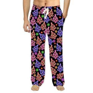 Soophiea Mens Christmas Halloween Pajama Pants Sleep Bottoms Pj Pants with Pockets S
