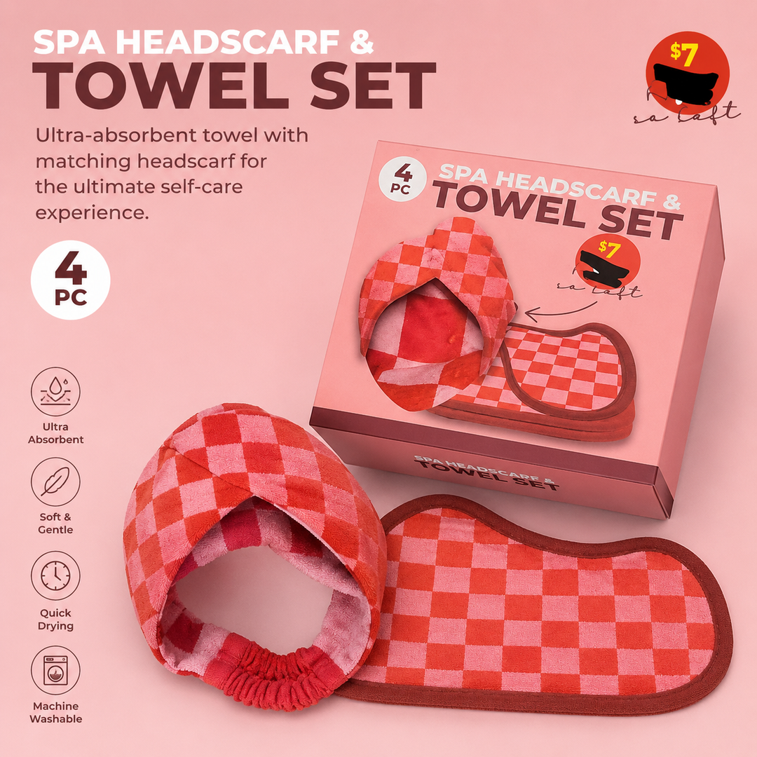 Spa Headscarf Towel Set 2 Pack