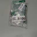 2 Inch Caster Wheels, 1/4 Inch Threaded Stem Swivel Casters with Brake, Quiet Rolling PVC Wheels for Furniture, Small Trolley, Utility Cart and Cabinet (Pack of 4 by AXL) (Black)