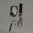 for Lexus Key Fob Cover with Keychain, Soft TPU Full Protection Key Shell Case for 2013-2021 ES is GS NX LS RX RC GX LX 570 200 250 350 460 300 F 450h 600h Smart Key (Silver)