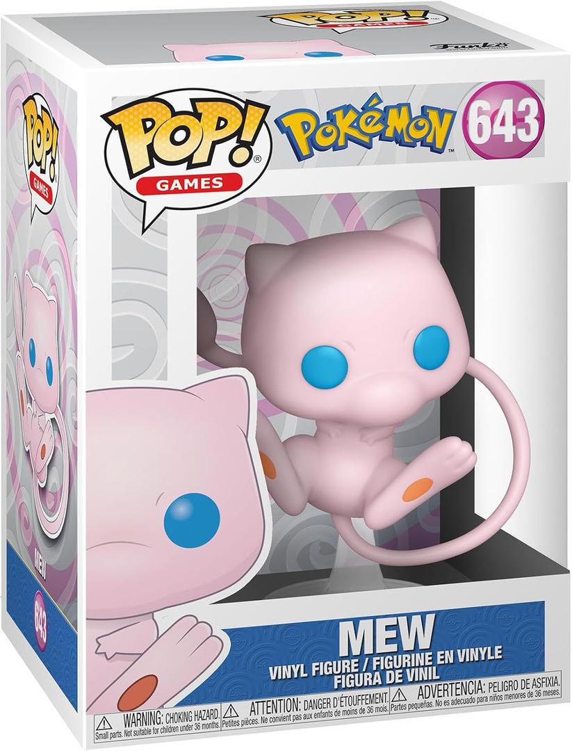Funko Pop! Games: Pokemon - Mew - Collectable Vinyl Figure - Gift Idea - Official Merchandise - Toys for Kids & Adults - Video Games Fans - Model Figure for Collectors and Display