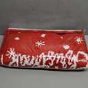 Shihanee 4 Pcs Christmas Chair Cushions 16 x 16 Inches Non Slip Seat Padding Merry Christmas Chair Pads Seat Cushion Xmas Snow Decoration for Kitchen Dining Room Patio Gifts for Friends Family