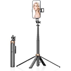 XINBAOHONG Selfie Stick, Extendable Tripod Stand with Bluetooth Remote for iPhone Android Phone, Compact Size & Lightweight