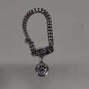 Dog Chain Collars Cuban Link Dog Collar Design Buckle with Bell & Dog Tag Stainless Steel Metal 10mm Gold Silver Dog Collar for Puppy Small Medium Large Dogs(10") (10"(Fit Dog Neck 7"-9"))