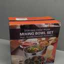 P&P CHEF Mixing Bowls with Airtight Lids Set of 5, 10-Piece Stainless Steel Mixing Nesting Bowl, Metal Bowl with Lid for Kitchen Prepping & Storing, Size 4.6, 3, 1.5, 1, 0.7 QT, Multicolor