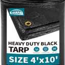black waterproof tarp (280cm x 115cm x 150cm)