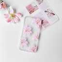 NITITOP Compatible with iPhone 12 Case Clear Cute Pink Lily Blossom Floral Flowers Pattern for Girls Women Soft TPU Transparent Shockproof Protective Phone Cover - Lilies