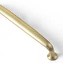 Goo-Ki 6 Pack Brushed Brass Cabinet Drawer Pulls Kitchen Hardware - 5.04"(128mm) c-c Bar Pull Dresser Handles for Cupboard Bathroom Closet Wardrobe, 9330TLS-128