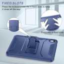 Soke Case for iPad Air 11-inch M4/M3/M2 (2026/2025/2024), iPad Air 5th/4th Generation 10.9 (2022/2020), with Built-in Screen Protector and Kickstand, Rugged Full Body Protective Cover - Navy
