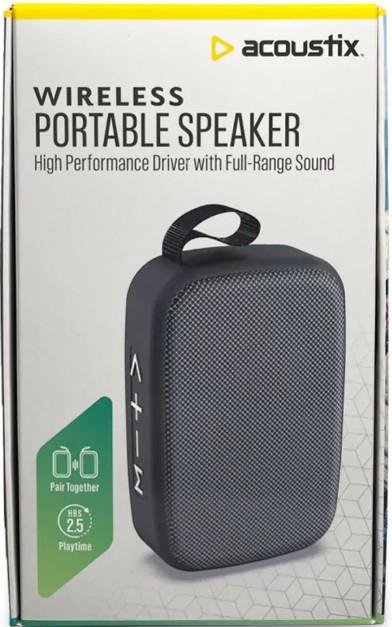 Acoustix WIRELESS Portable MINI SPEAKER - BLACK