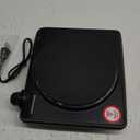 Elite Gourmet ESB-301BF# Countertop Single Cast Iron Burner, 1000 Watts Electric Hot Plate, Temperature Controls, Power Indicator Lights, Easy to Clean, Black