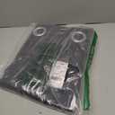 NICETOWN Pitch Black Solid Thermal Insulated Grommet Blackout Curtains/Drapes for Bedroom Window (2 Panels, 42 inches Wide by 63 inches Long, Black)