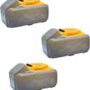 yadoker Silicone Protect case for Dewalt 20V 8AH Battery 3PCS