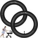 EcoEarth Inner Tube Tire Replacements (2 Pack, 12.5 x 1.75/2.25) for Kids Bike & Jogging Stroller, Compatible w/All Brands: BoB Revolution Flex/Pro/SE/SU, Graco, Go Jogging & More