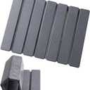 15.76 Inch Foldable Stone Bath Mat, Super Absorbent Diatomaceous Earth Mat, Dark Grey Easy Clean Rollable Drying Mat, Non-Slip Quick Dry Stone Bath Mats for Bathroom Kitchen Outdoor