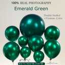 Double stuffed emerald Balloons Different sizes Customized 63 PACK 18+10+5 inch Dark Teal emerald green Balloon Garland kit For Wedding Birthday baby shower anniversary decorations