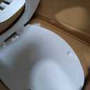 Mayfair Cassel Slow Close Toilet Seat, Easy Clean, Non Slip Premium Wood Seat, Easy Install, Made in USA, Elongated, White