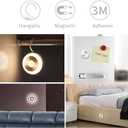 Motion Sensor Night Light, Rechargeable Warm White LED Stick-On Closet Light with Dusk to Dawn Sensor for Wall, Stairs, Cabinet, Hallway(2 Pack)